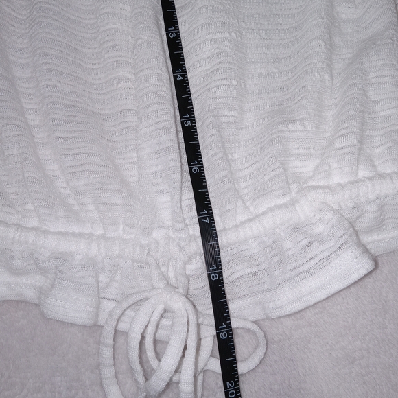 Free People White Dorothy Cinch Peasant Top❤️❤️ Sz Small - Picture 11 of 13